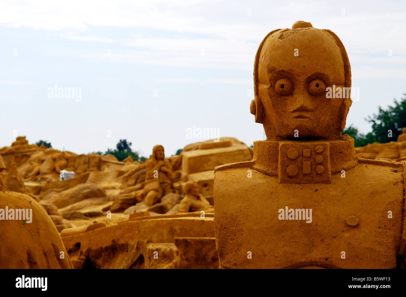 C3PO-Star Wars-Charakter-Roboter android George Lucas Stockfoto