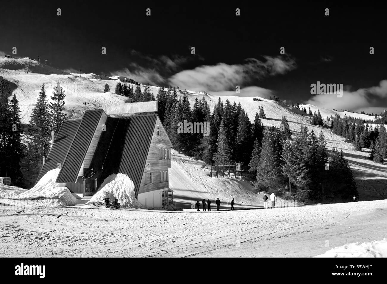 Jahorina Ski-Zentrum in Republik Srpska Bosnien und Herzegowina Stockfoto