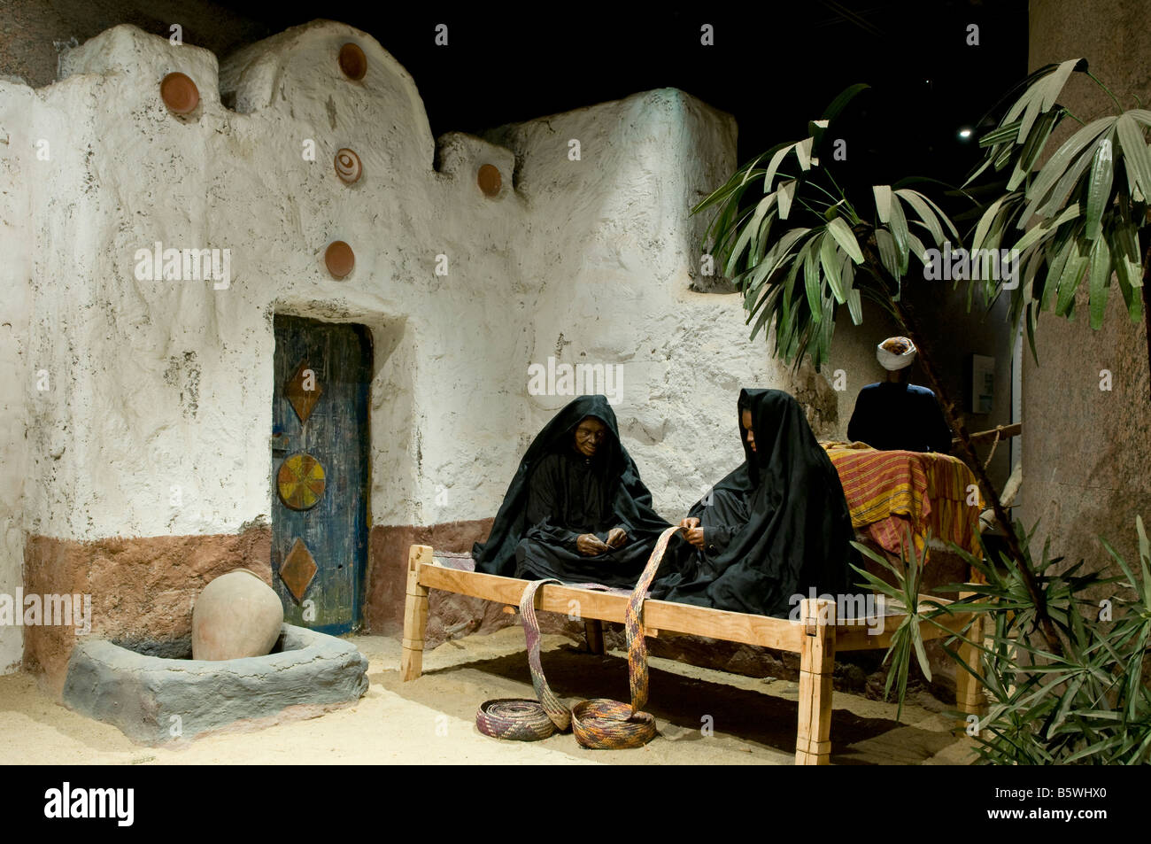Eine Nubische Ethnographie Ausstellung im Nubischen Museum offiziell das Internationale Museum von Nubien ein archäologisches Museum in Assuan Ägypten entfernt Stockfoto