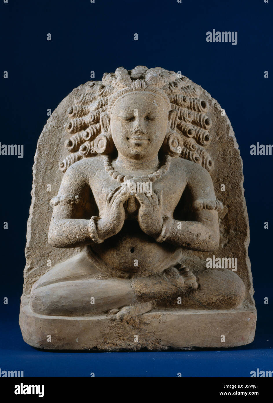 Anhänger von Herrn Shiva klassische indische Skulptur Sandstein 5 / 6. Jahrhundert Uttar Pradesh. National Museum of New Delhi Indien Stockfoto