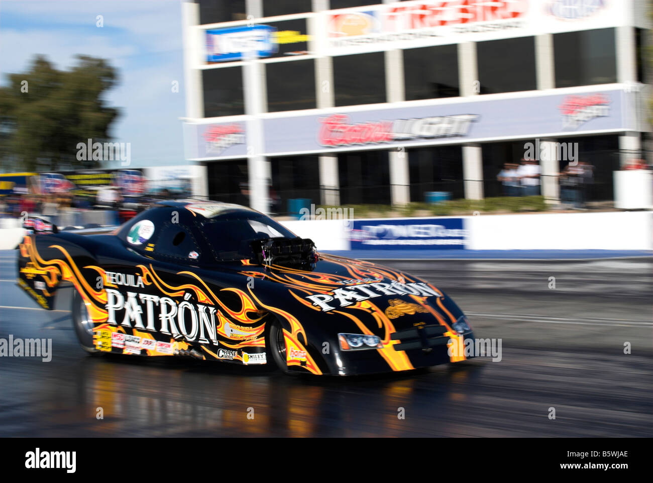 Sean O'Bannon treibt das Tequila Patron Ladegerät Firebird Raceway, Chandler, Arizona, USA. Stockfoto