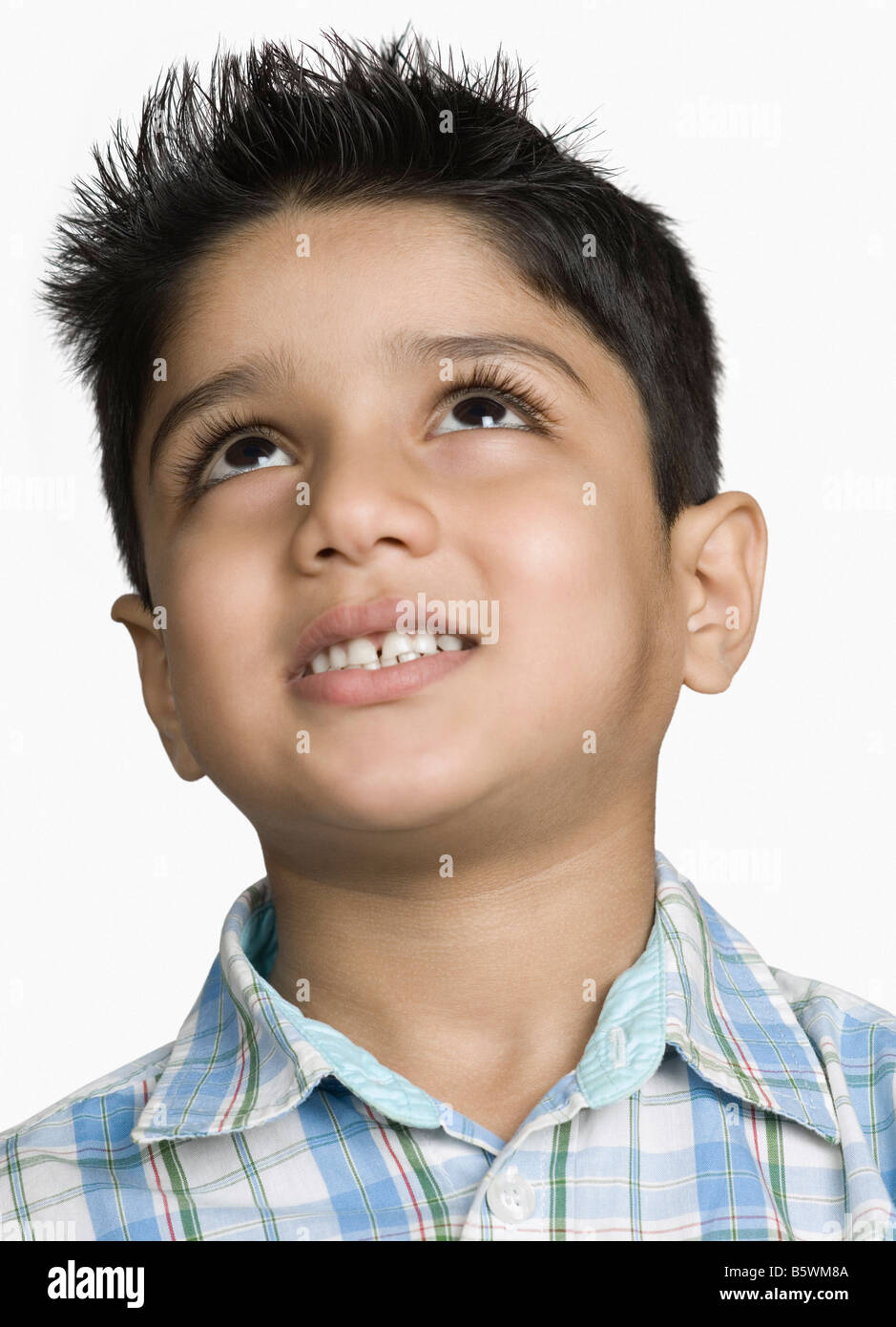 Nahaufnahme von einem jungen Tagträumen Stockfoto