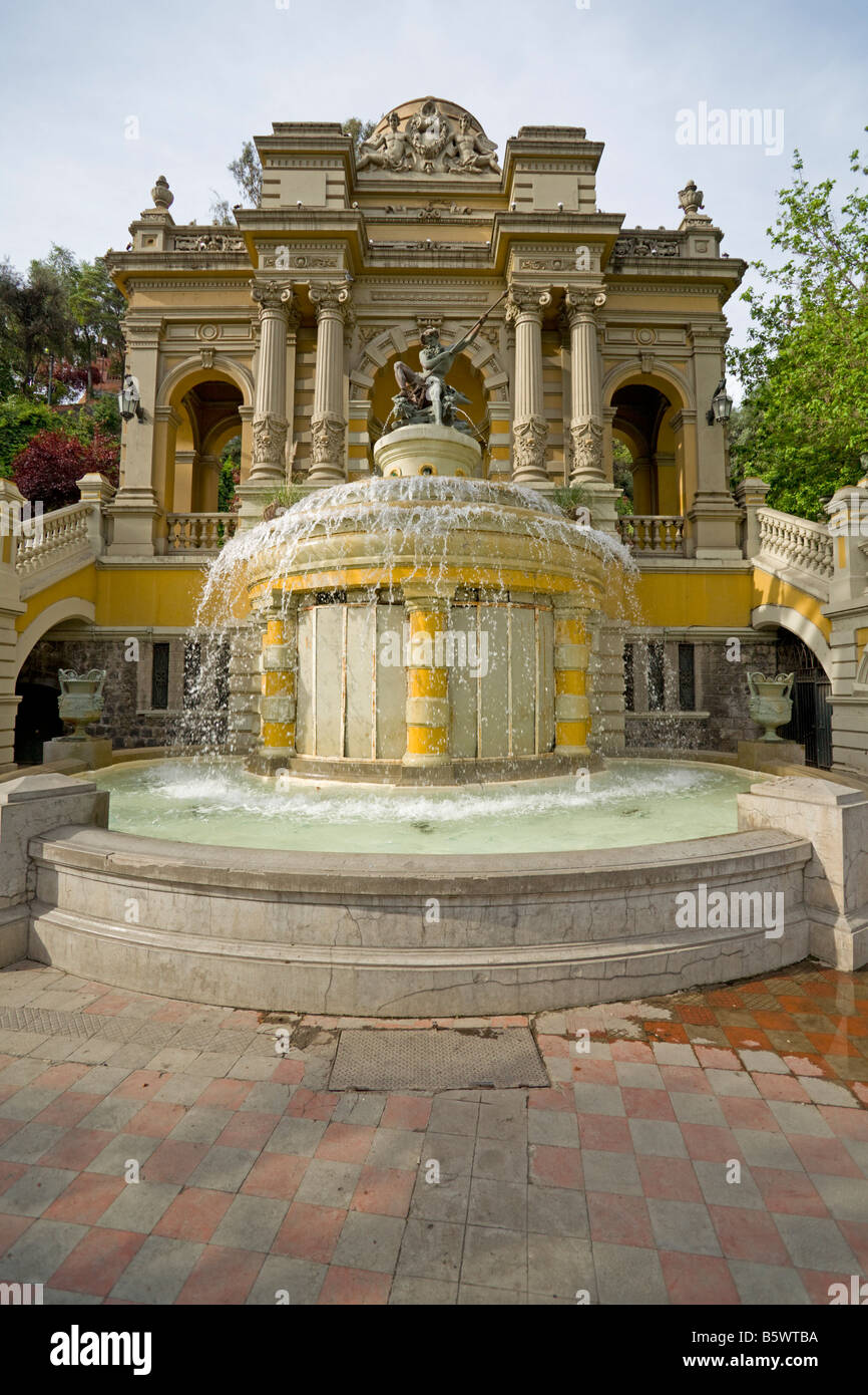 Cerro Santa Lucia, Hügel von Saint Lucia in Santiago de Chile Stockfoto