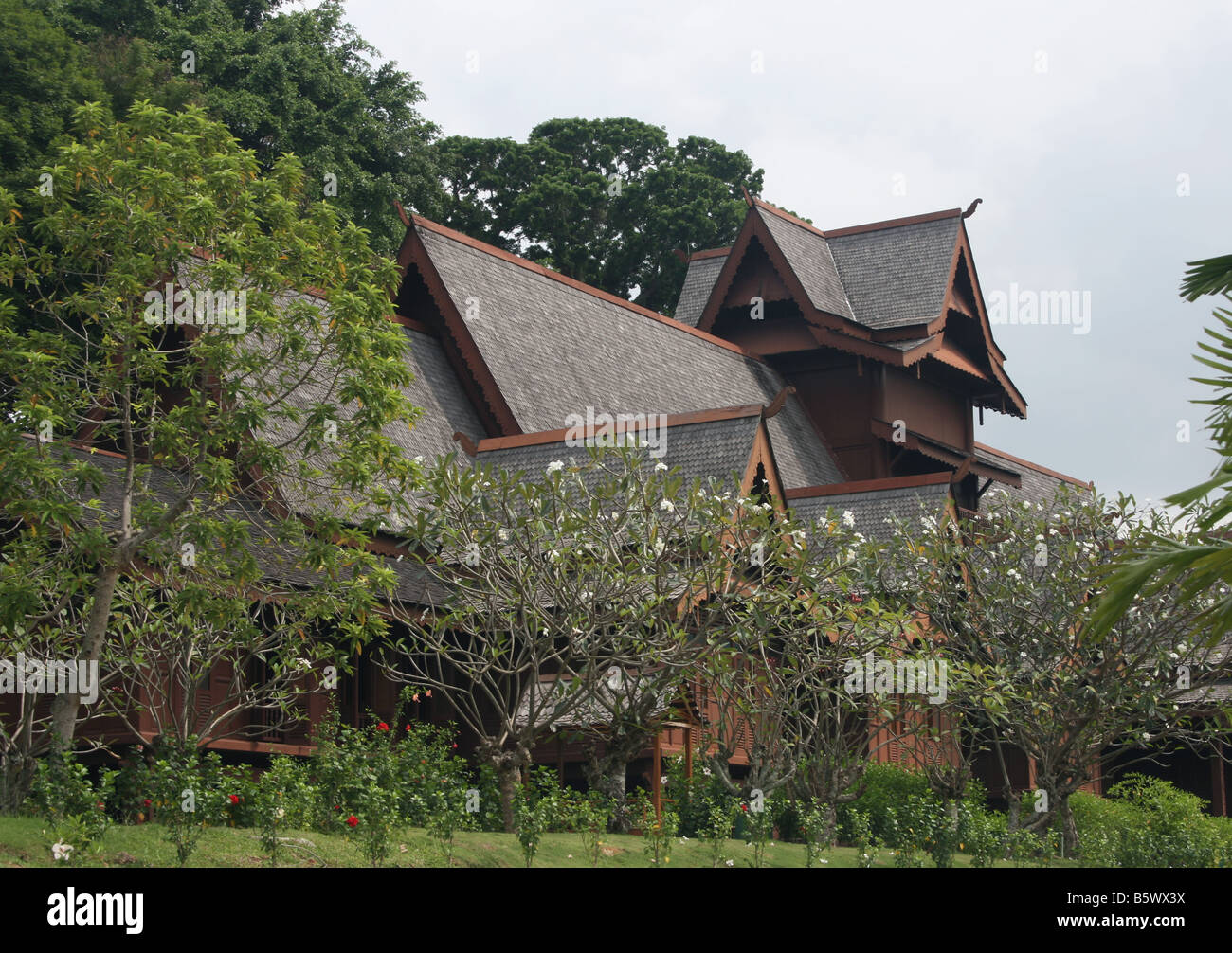 Melaka Sultanate Palace Kulturmuseum Melaka Malaysia April 2008 Stockfoto