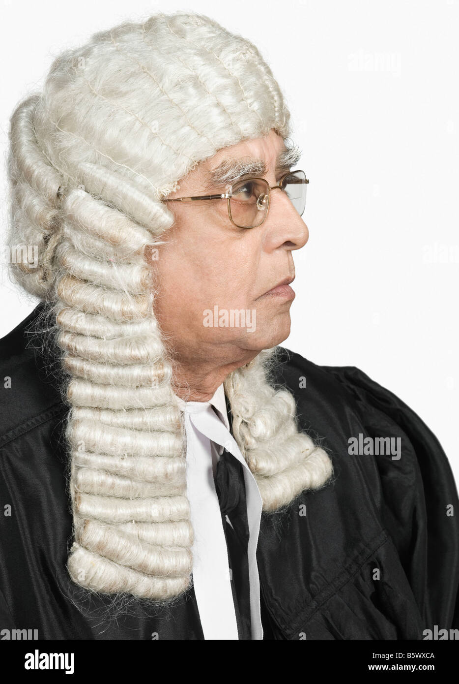 Nahaufnahme eines männlichen Richters Stockfoto