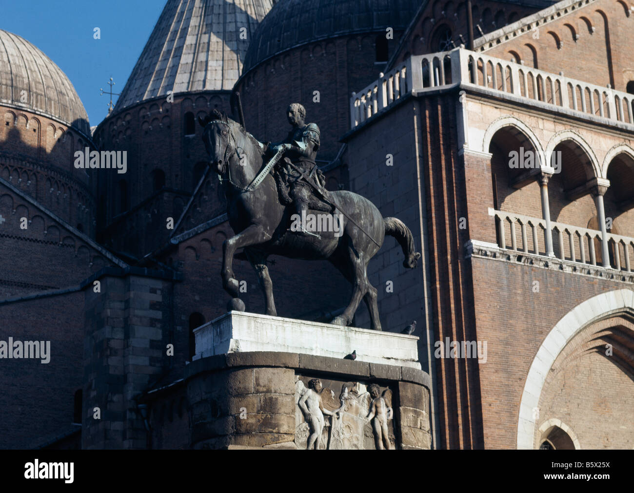 Donatello Statue Gattamelata in Padua Stockfoto