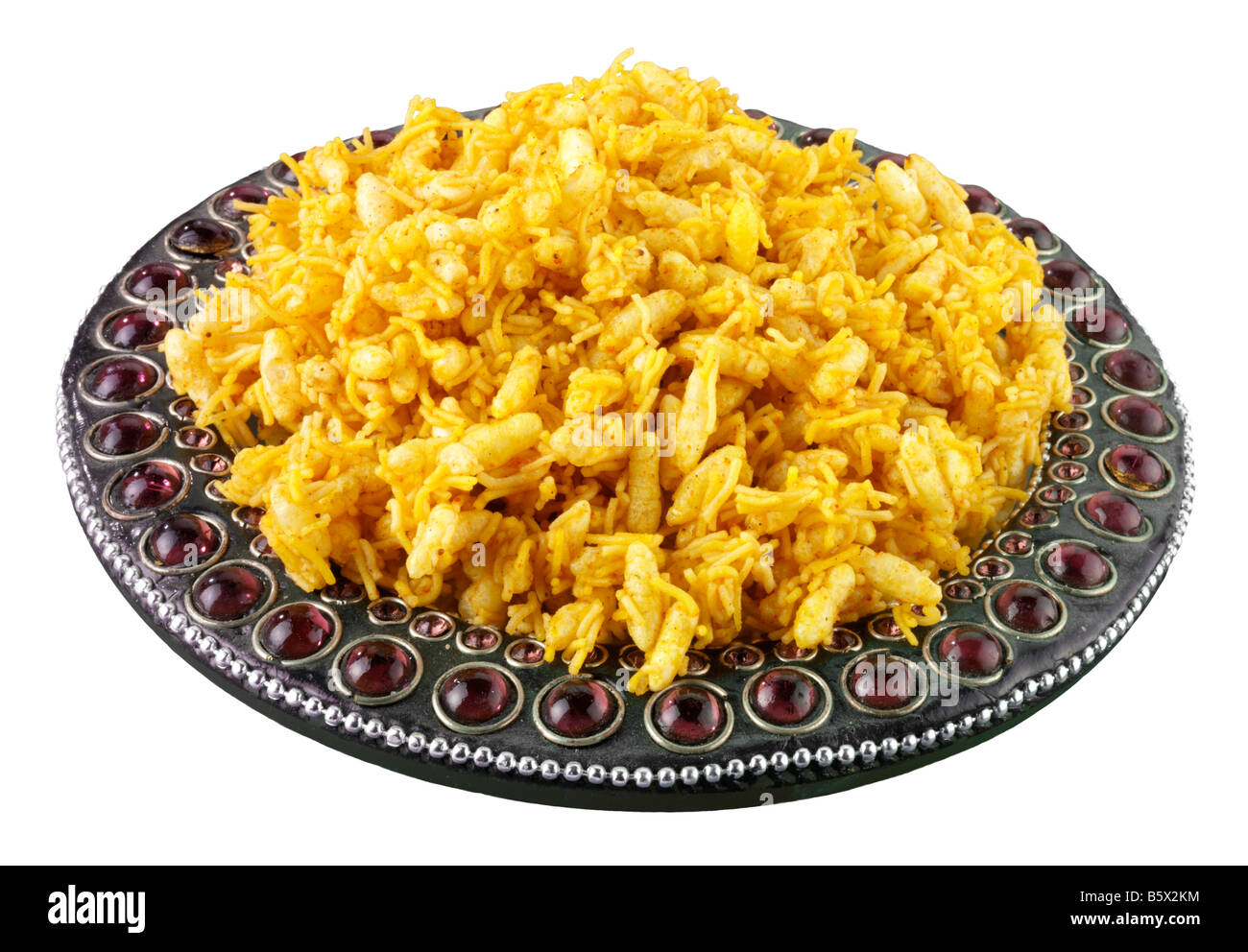 BHEL PURI, AUSSCHNEIDEN Stockfoto