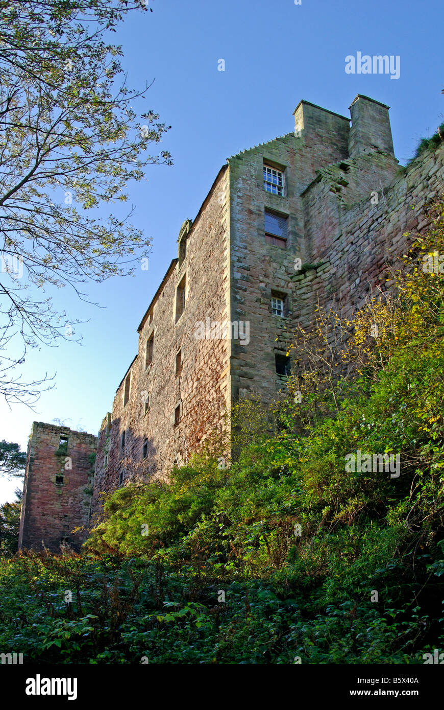 Rosslyn Castle, Schottland Stockfoto