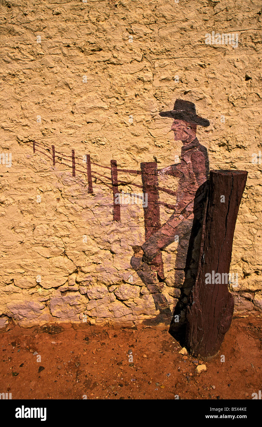 Ouback Wandbild, Australien Stockfoto