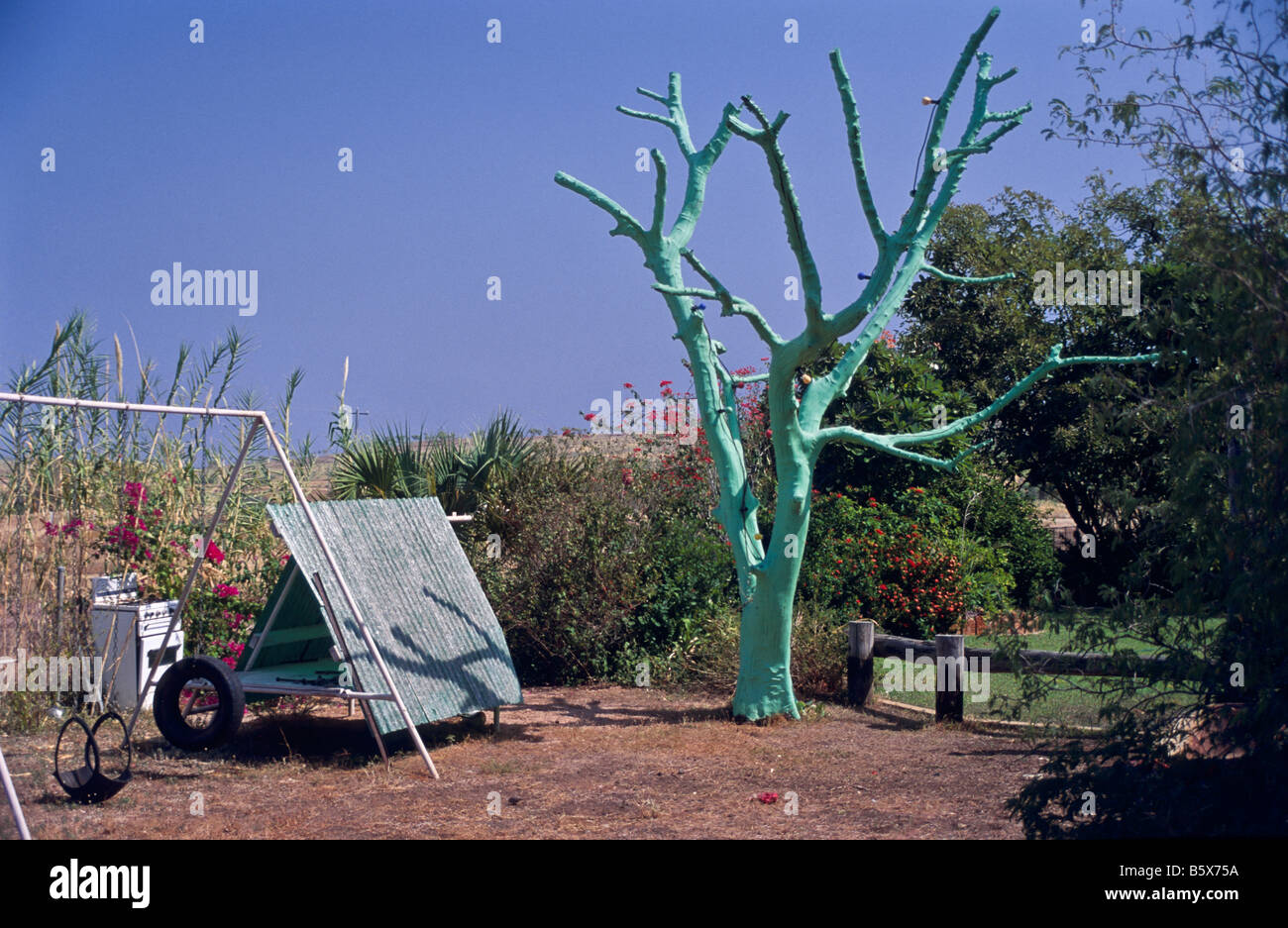 Gartenkunst, Outback Australien Stockfoto