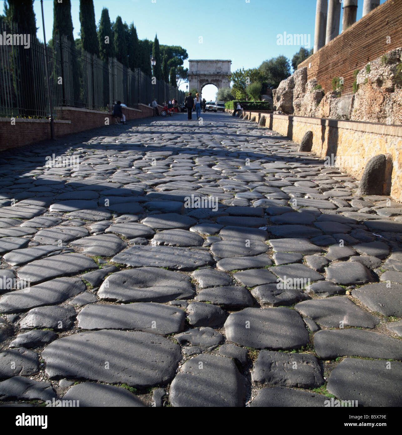 Via Sacra Rom Stockfotografie Alamy