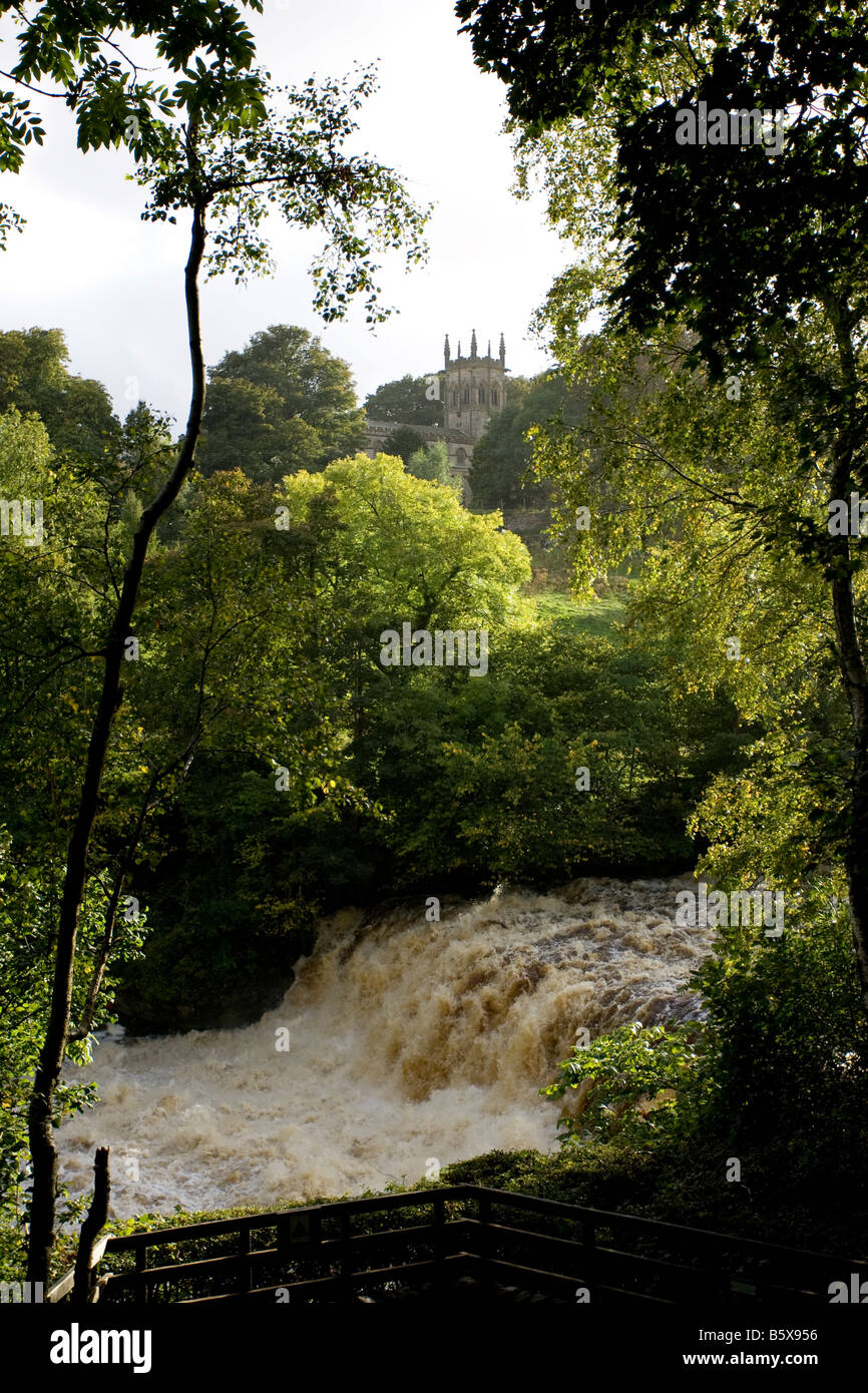 Aysgarth Falls Wensleydale Yorkshire Stockfoto