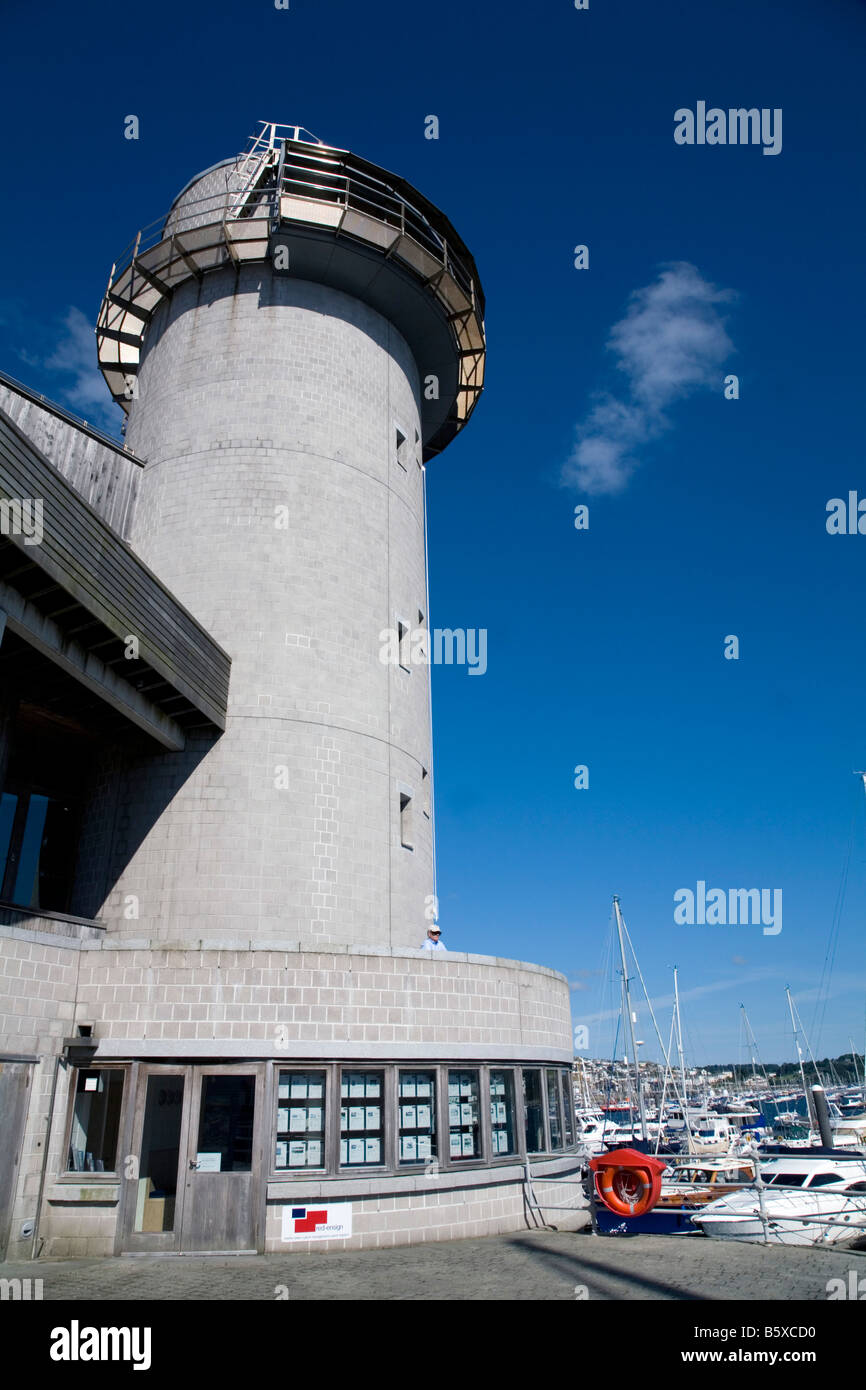 nationales maritime Museum Turm Falmouth cornwall Stockfoto