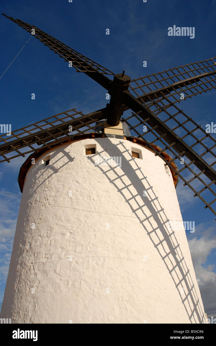 Windmühle, Campo de Criptana, Provinz Ciudad Real, Kastilien-La Mancha, Spanien Stockfoto