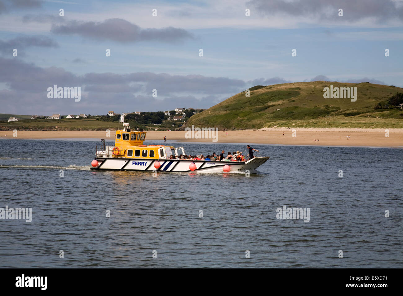 Padstow Fähre Kamel Mündung Cornwall zu rocken Stockfoto