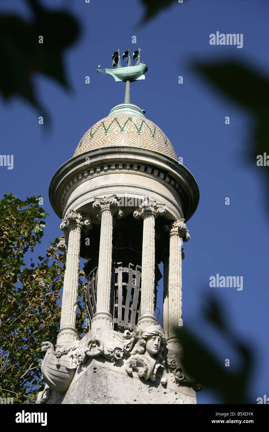 Stadt von Southampton, England. Das Mayflower Memorial, das dem Weggang von der Mayflower und die Pilgerväter erinnert. Stockfoto