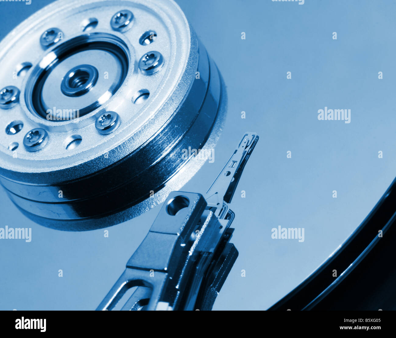 schönes Bild von Nahaufnahme Festplatte Hintergrund Stockfoto