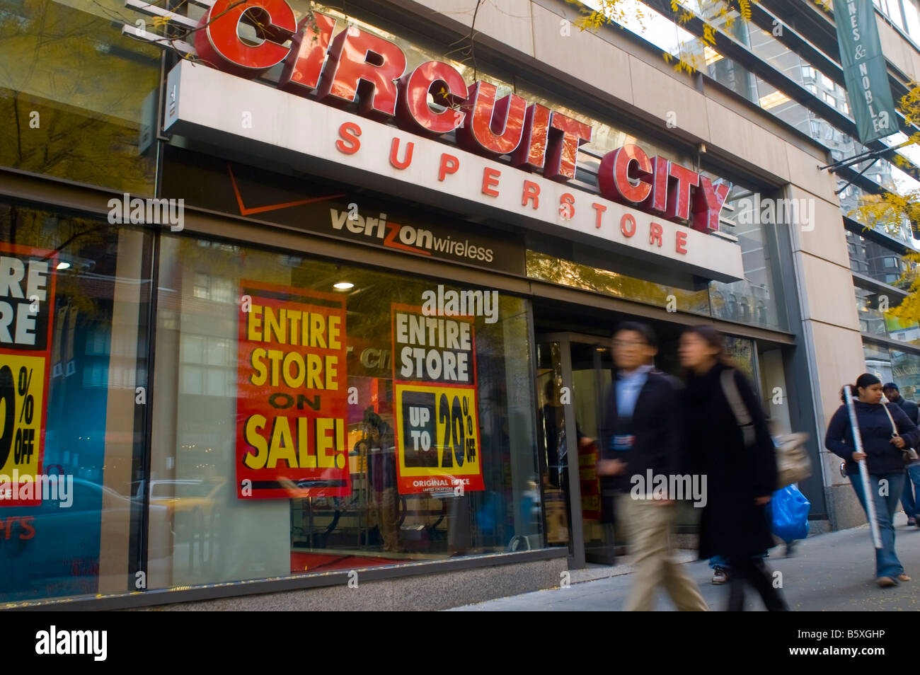 Circuit City-Elektronik-Geschäft, die geplant ist, am Ende des Jahres in New York geschlossen werden Stockfoto