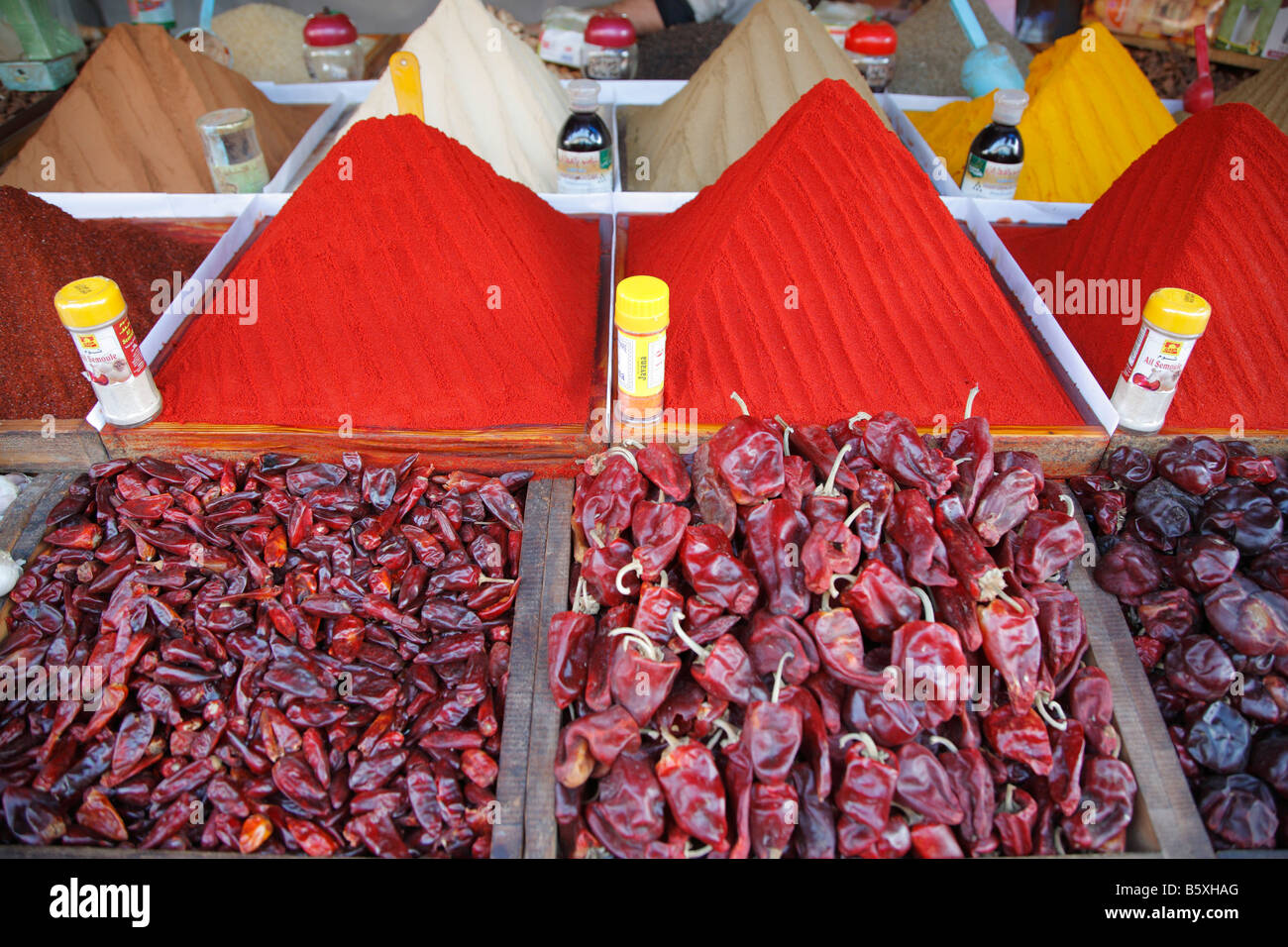 Gewürze, Markt, Casablanca, Marokko, Afrika Stockfoto