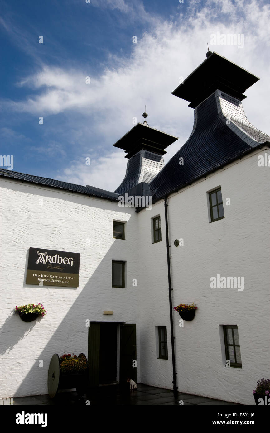 Ardbeg Malt Whisky Brennerei, Ardbeg, Islay, Schottland Stockfoto