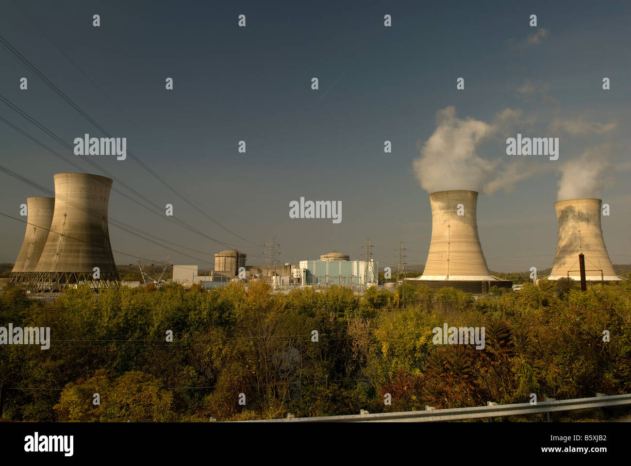 Kernkraftwerk Three Mile Island Pennsylvania Stockfoto