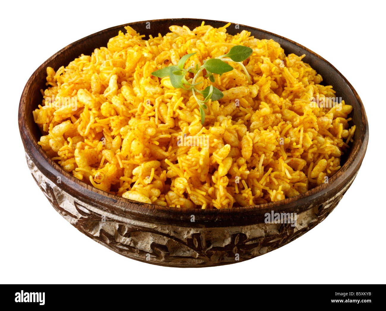 BHEL PURI, AUSSCHNEIDEN Stockfoto