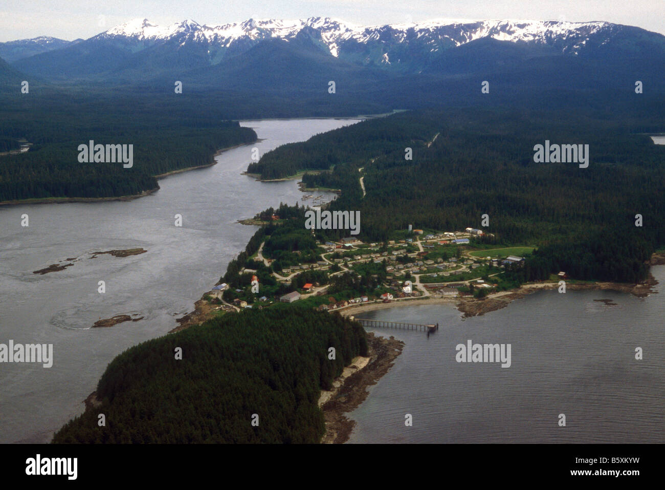 Die native Dorf Angoon in Alaska USA Stockfoto