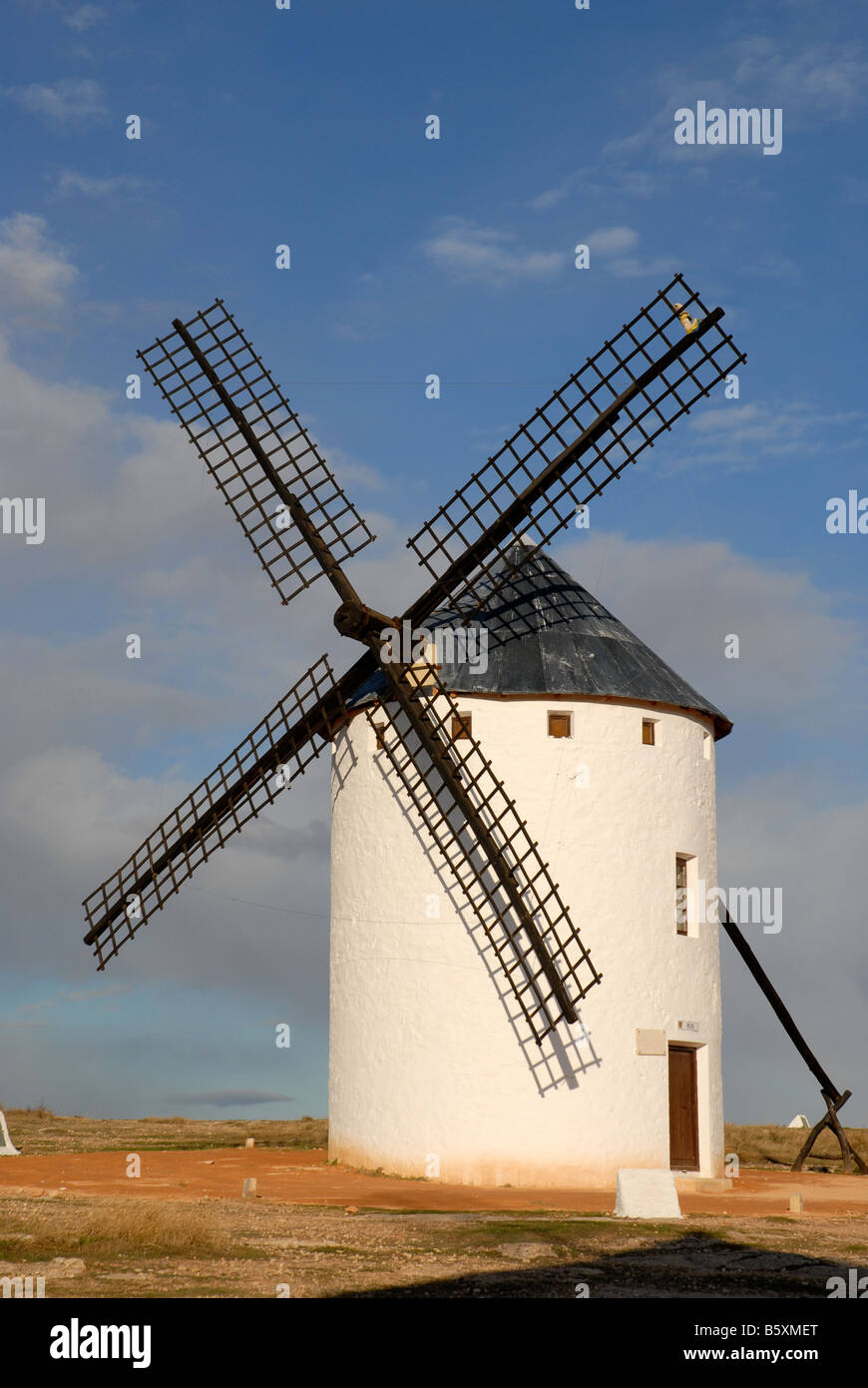 Windmühle, Campo de Criptana, Provinz Ciudad Real, Kastilien-La Mancha, Spanien Stockfoto
