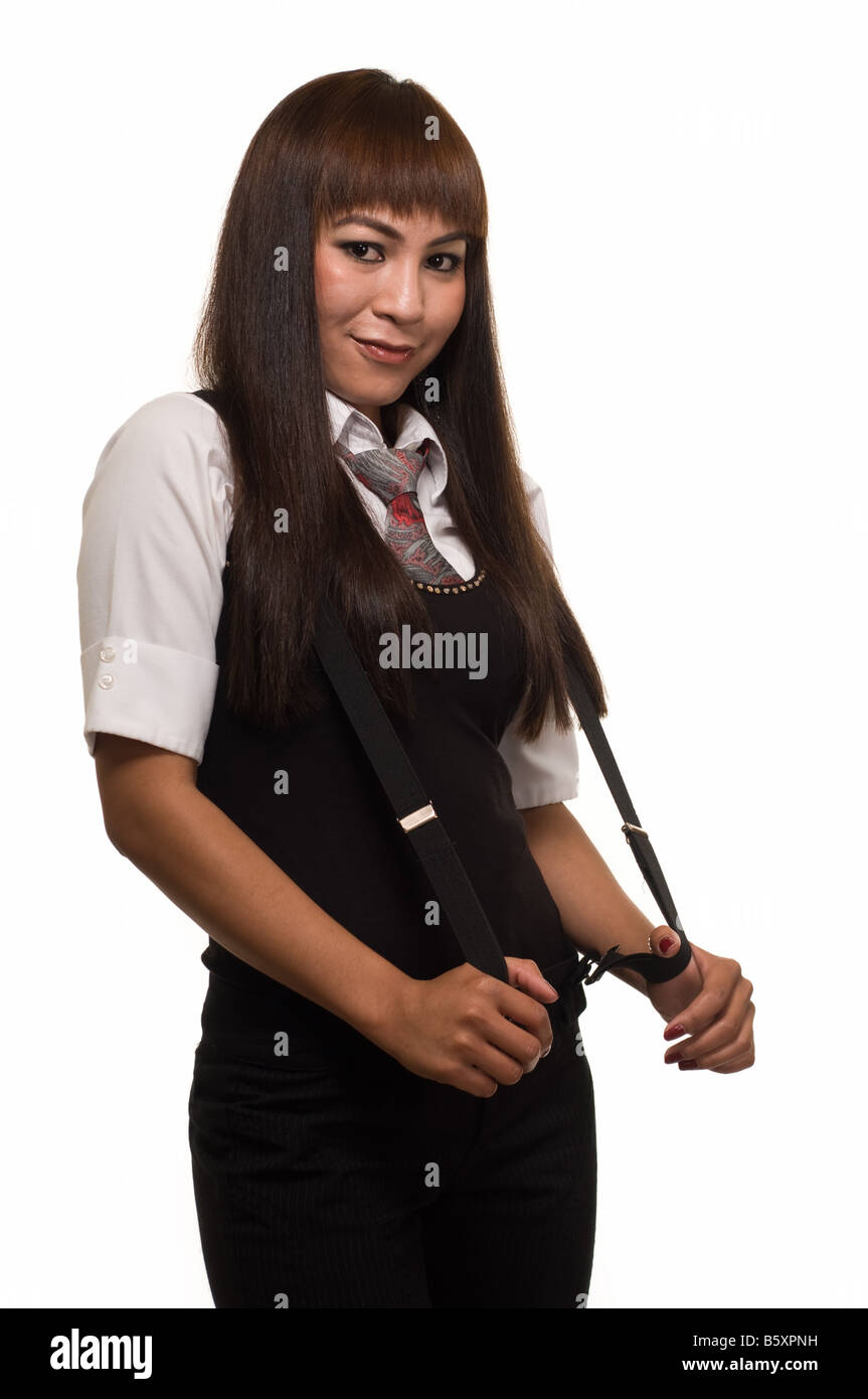 Strapse frau Ausgeschnittene Stockfotos und -bilder - Alamy