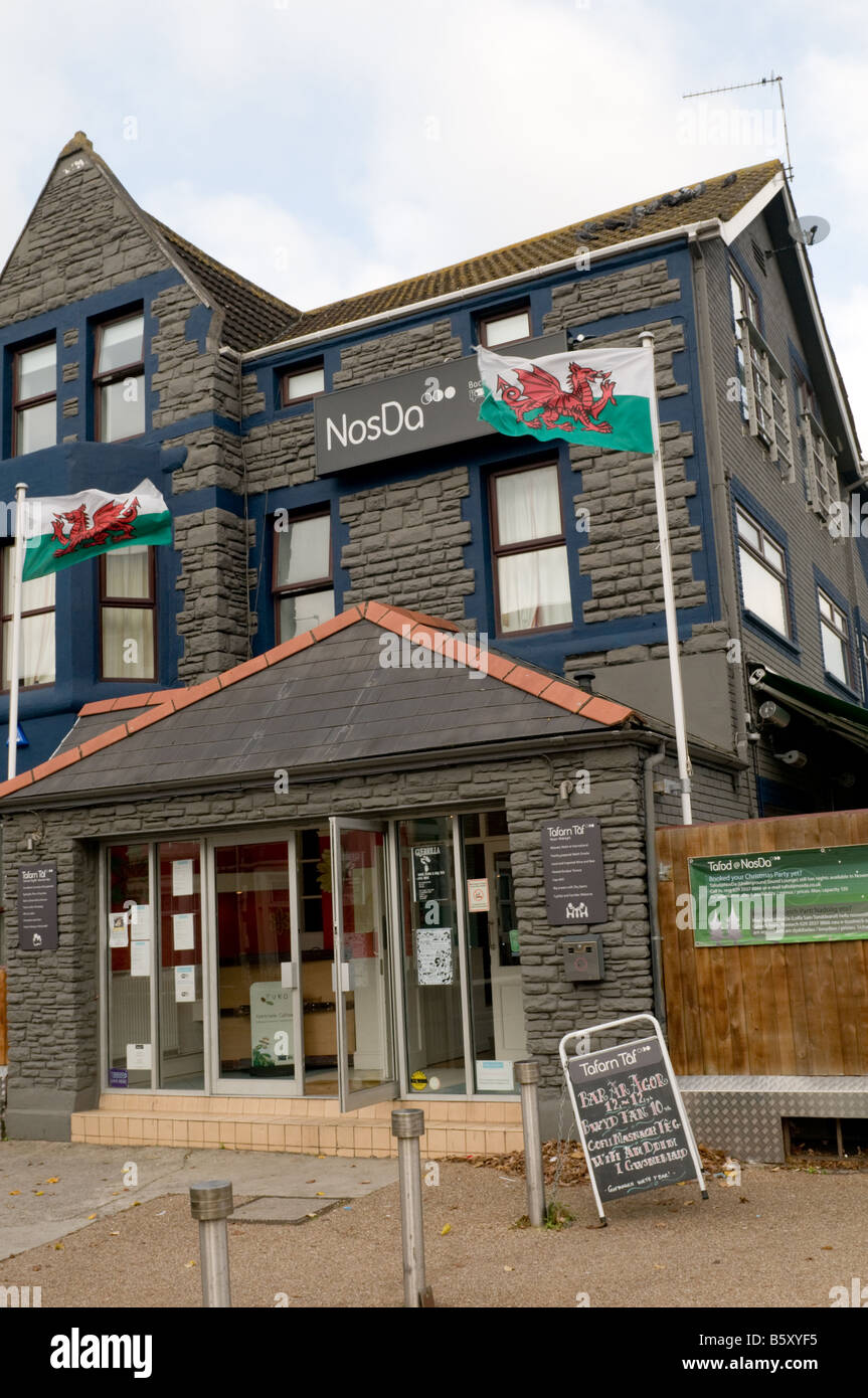 NosDa Schnäppchen Rucksacktouristen günstige discount Hotel im Zentrum von Cardiff Wales UK Stockfoto