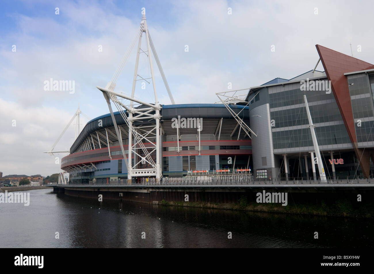 Wales Millennium Stadion Cardiff City Zentrum Süd wales UK Stockfoto