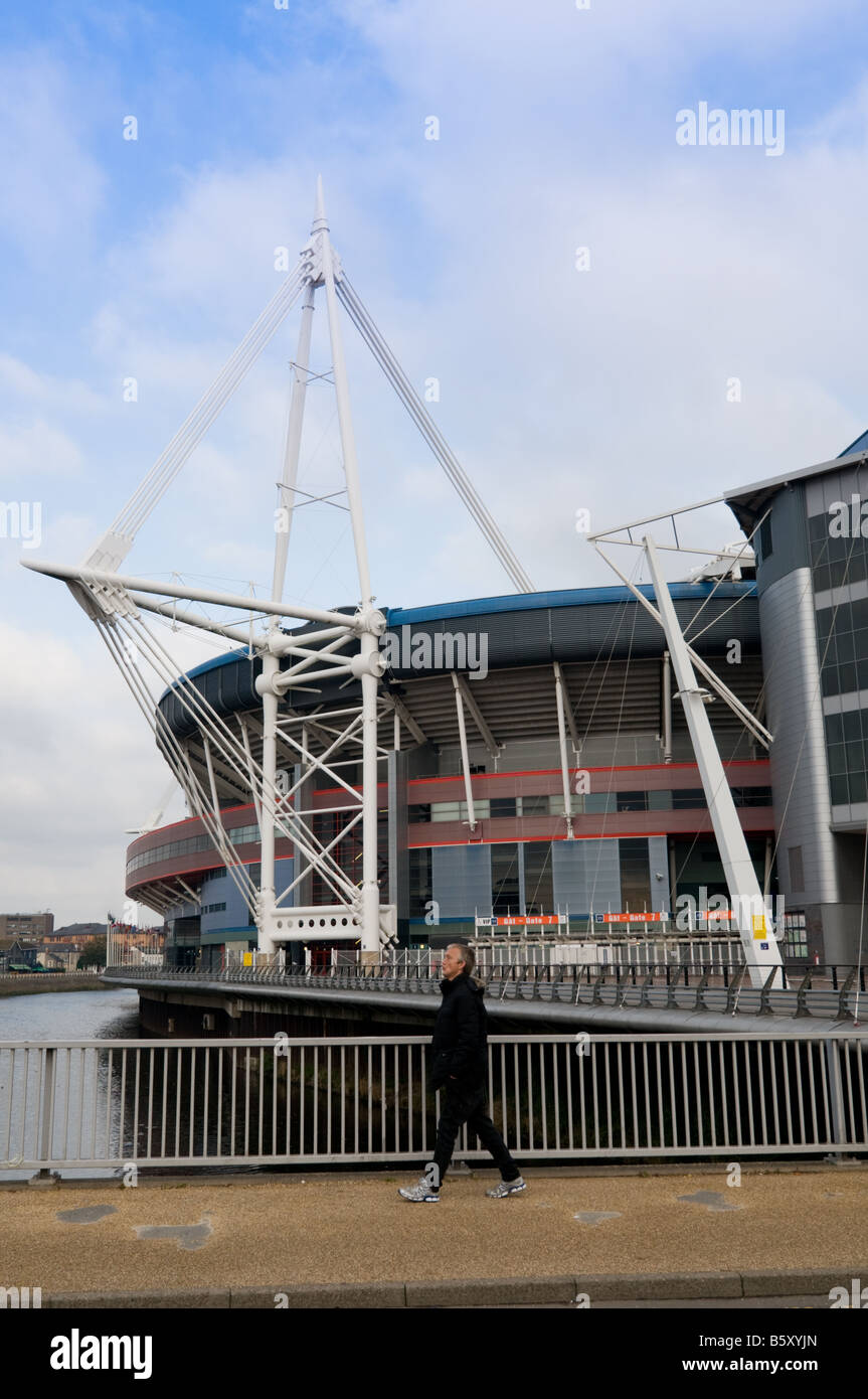 Wales Millennium Stadion Cardiff Stadtzentrum, South Wales UK Stockfoto