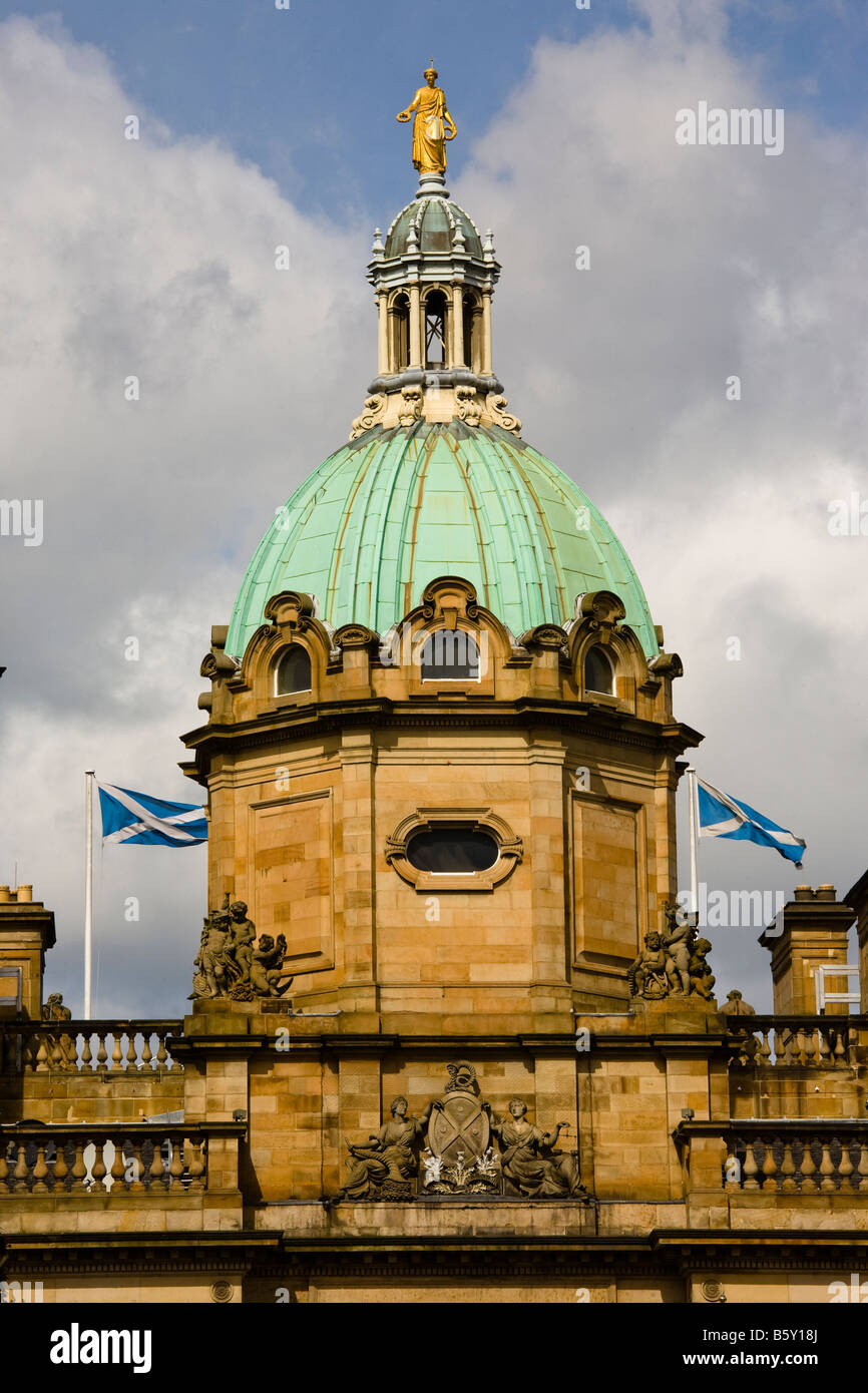 Bank of Scotland-Hauptquartier in der Nähe von The Royal Mile Lawnmarket Edinburgh Schottland Stockfoto