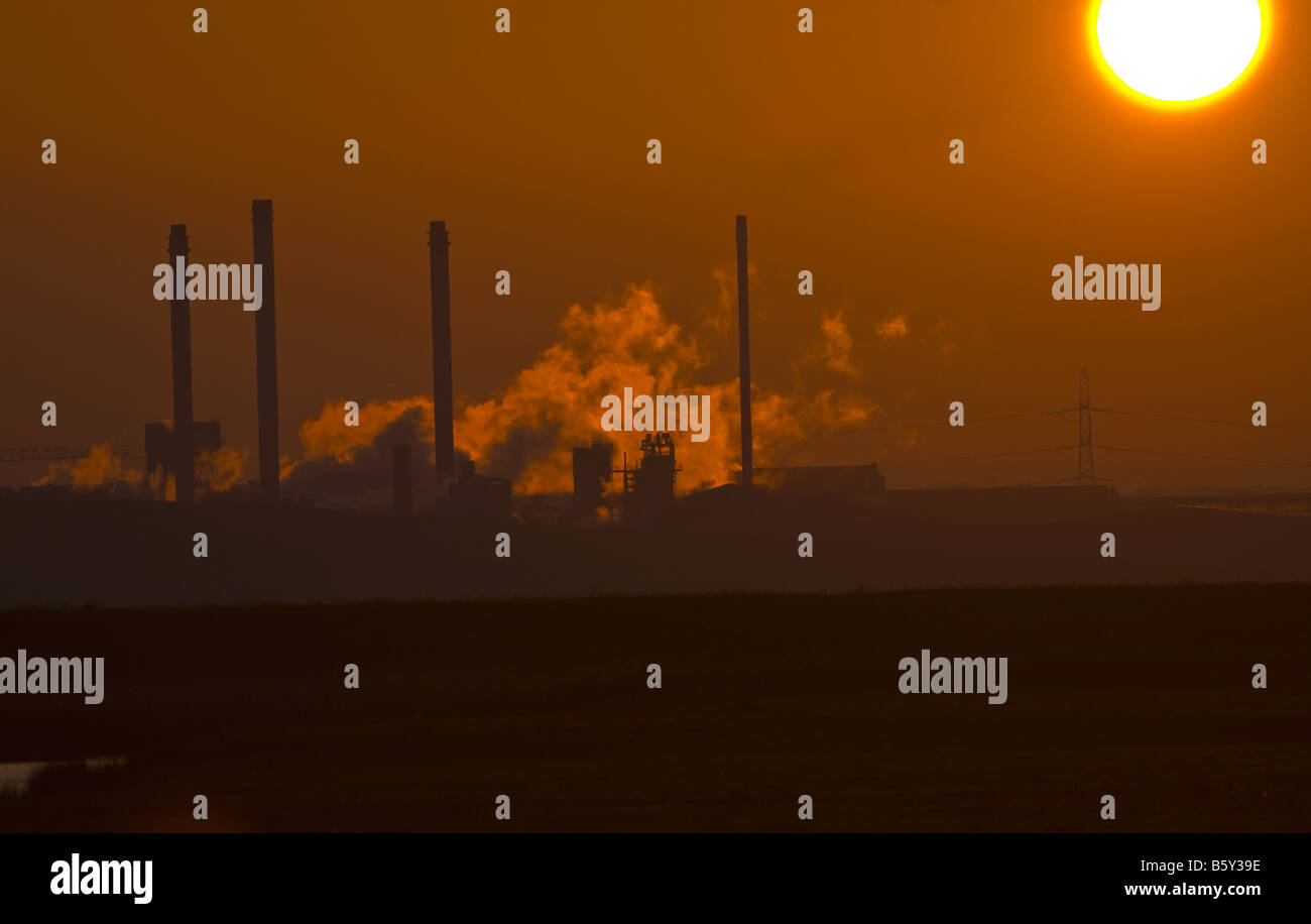 Powerstation genommen in der Abenddämmerung Stockfoto