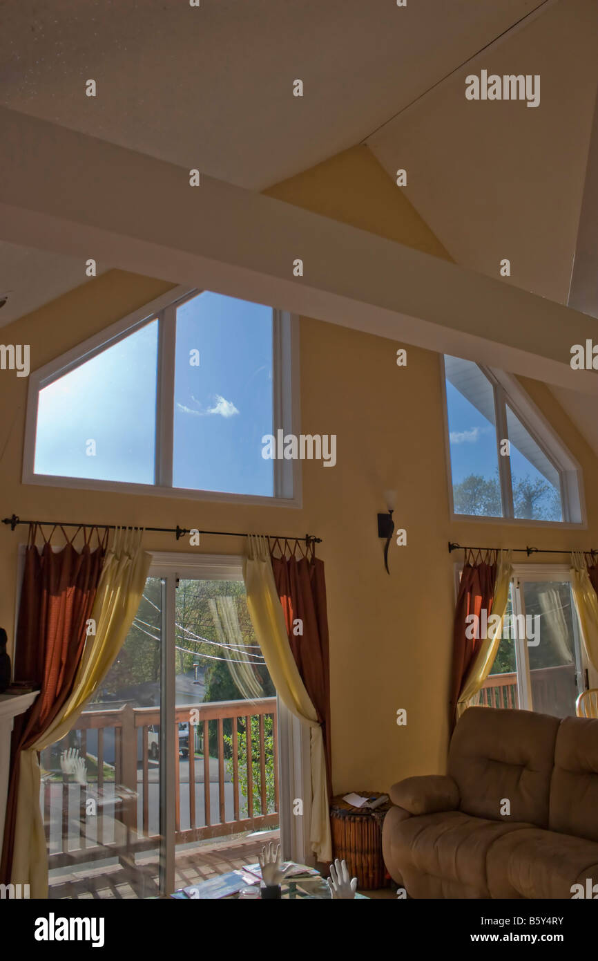 Interior Details einer modernen a frame zeitgenössischen Stil nach Hause Stockfoto