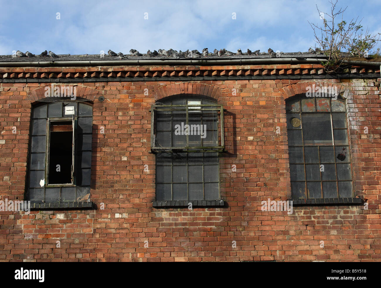 Verlassenen Fabrik in Nottingham, England, Vereinigtes Königreich Stockfoto