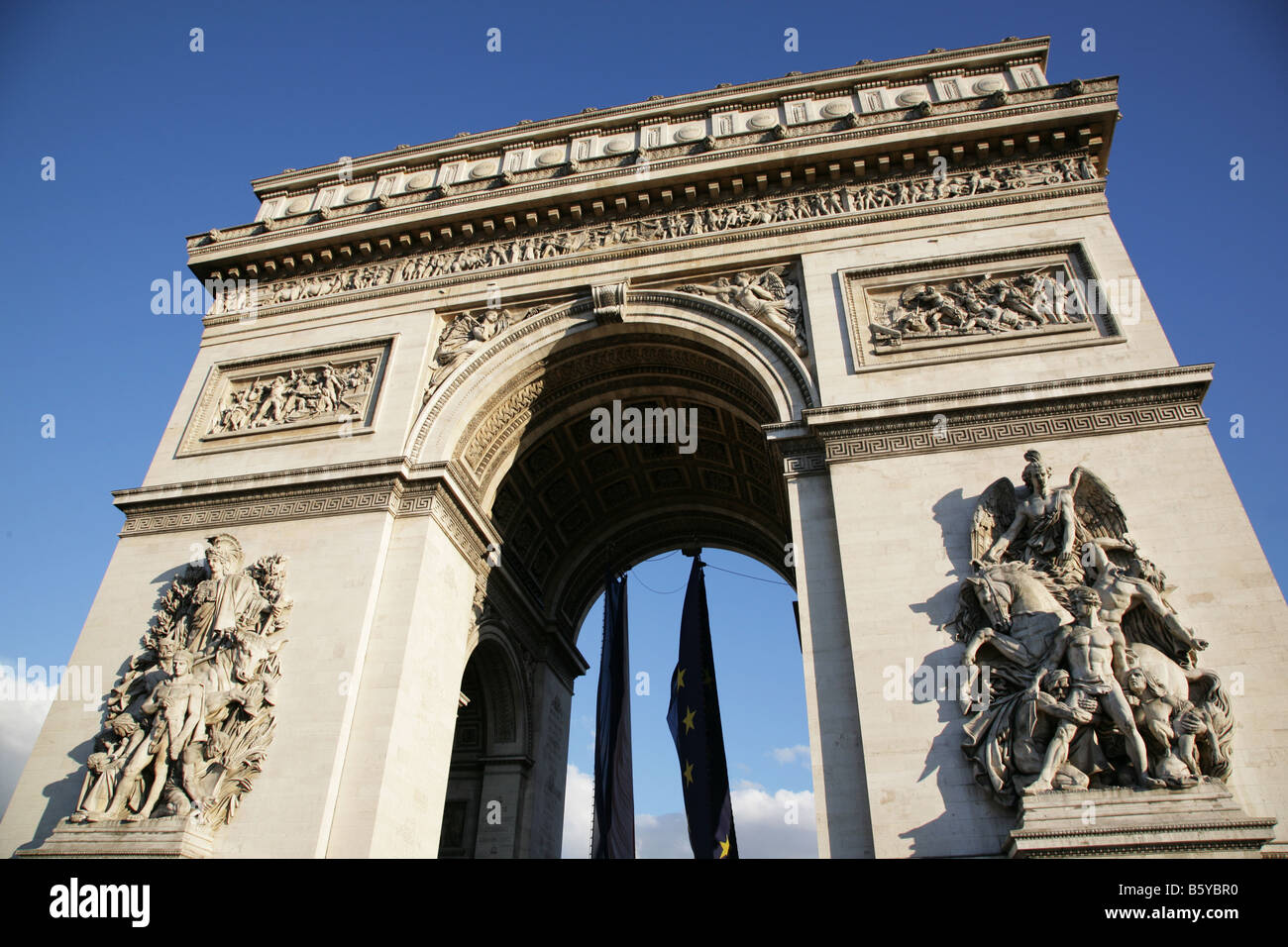Arc de Triomphe Paris Stockfoto