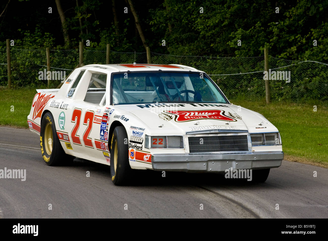 1983-Buick Regal NASCAR-Rennfahrer beim Goodwood Festival of Speed, Sussex, UK. Stockfoto