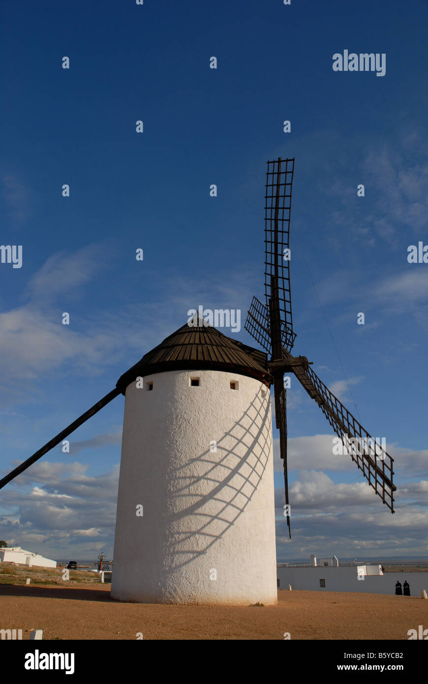 Windmühle, Campo de Criptana, Provinz Ciudad Real, Kastilien-La Mancha, Spanien Stockfoto