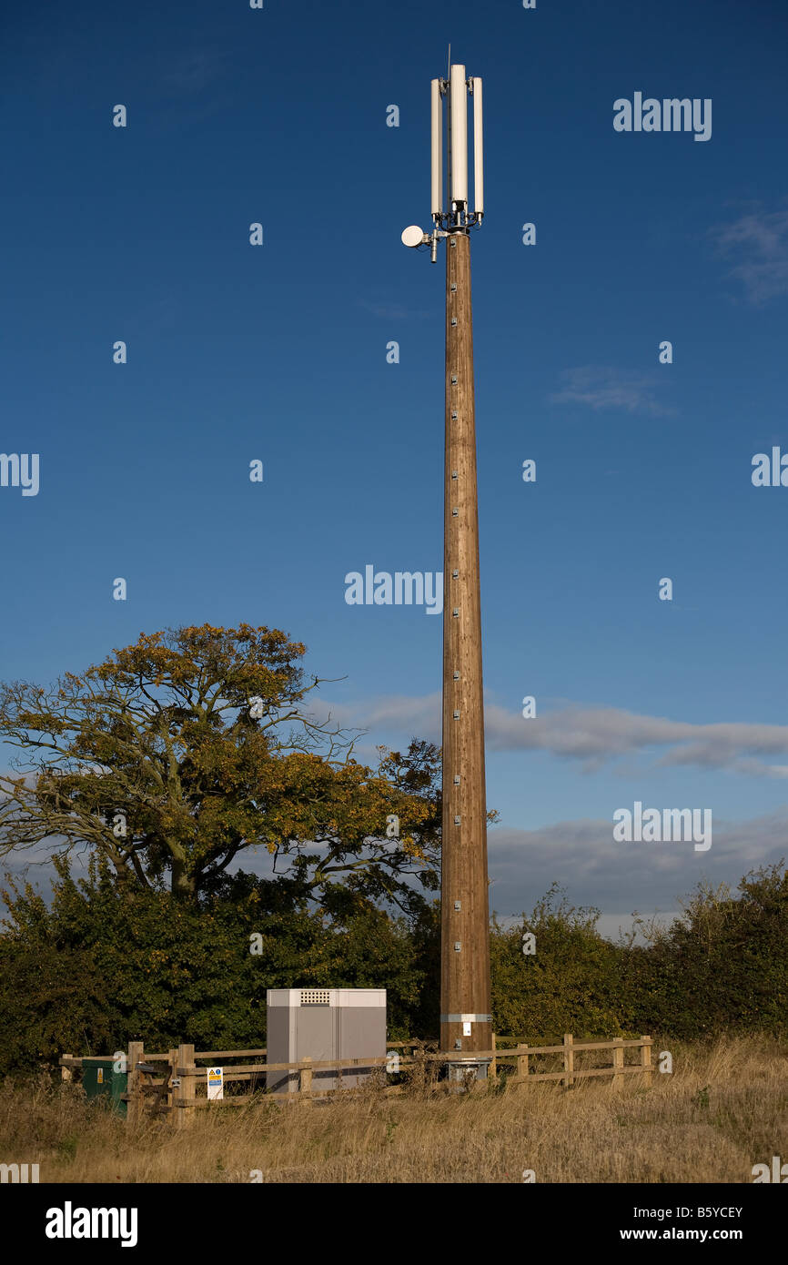 Ein Handy-Mast im Vereinigten Königreich Stockfoto