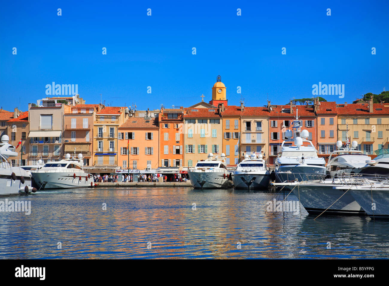 Hafen von St. Tropez, Côte d ' Azur, Südfrankreich Stockfoto