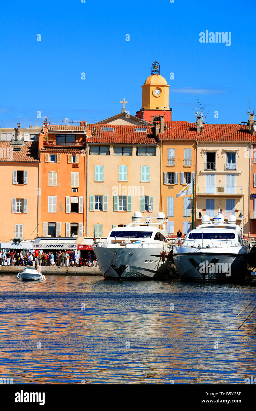 Hafen von St. Tropez, Côte d ' Azur, Südfrankreich Stockfoto