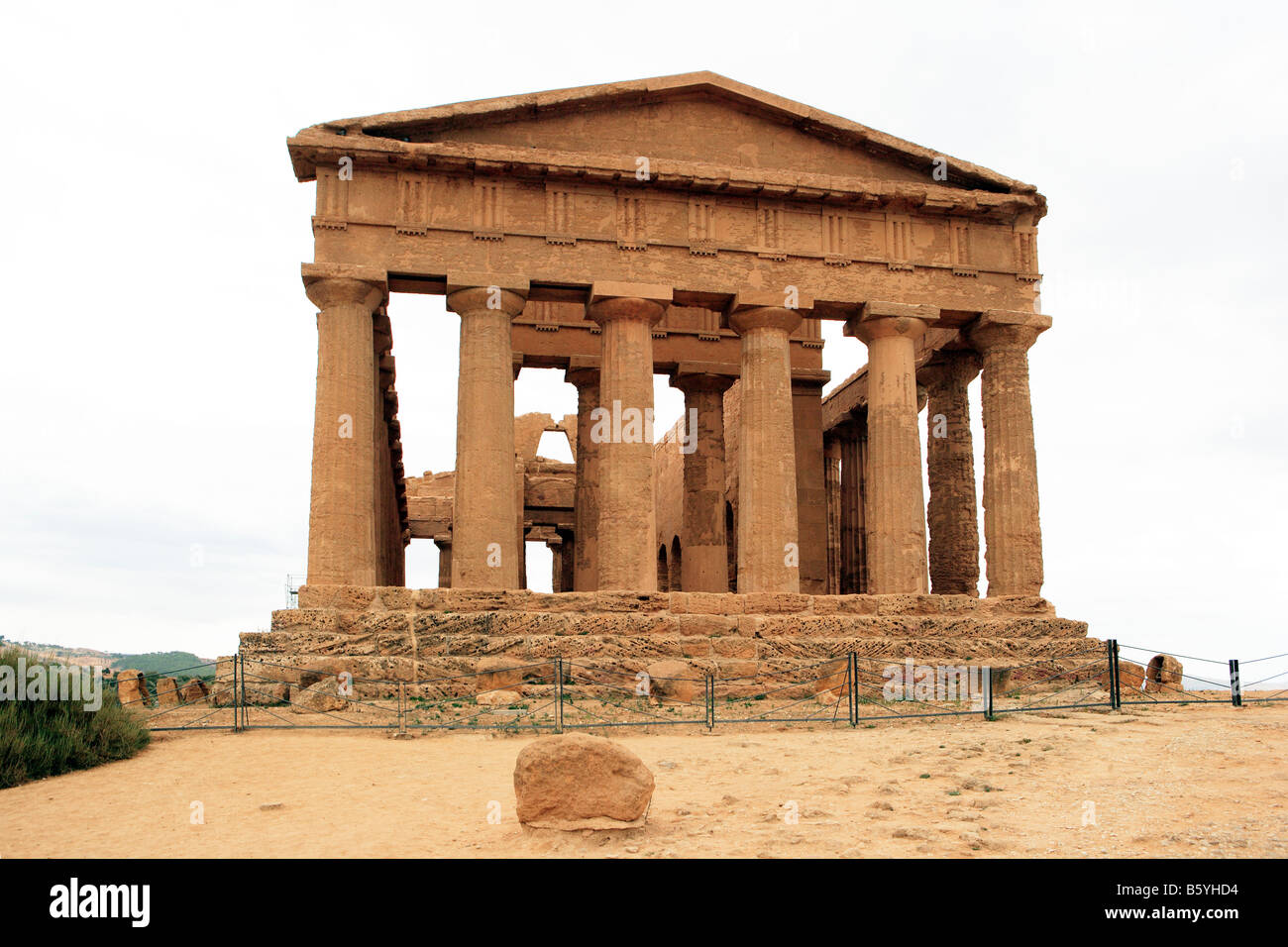 Tempel von Concord, Valley of the Temples, Agrigento, Sizilien Stockfoto