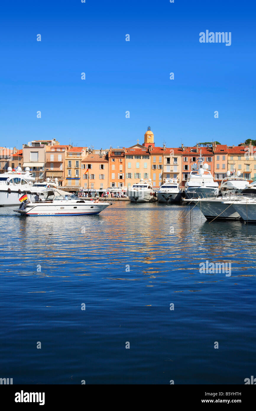 Hafen von St. Tropez, Côte d ' Azur, Südfrankreich Stockfoto