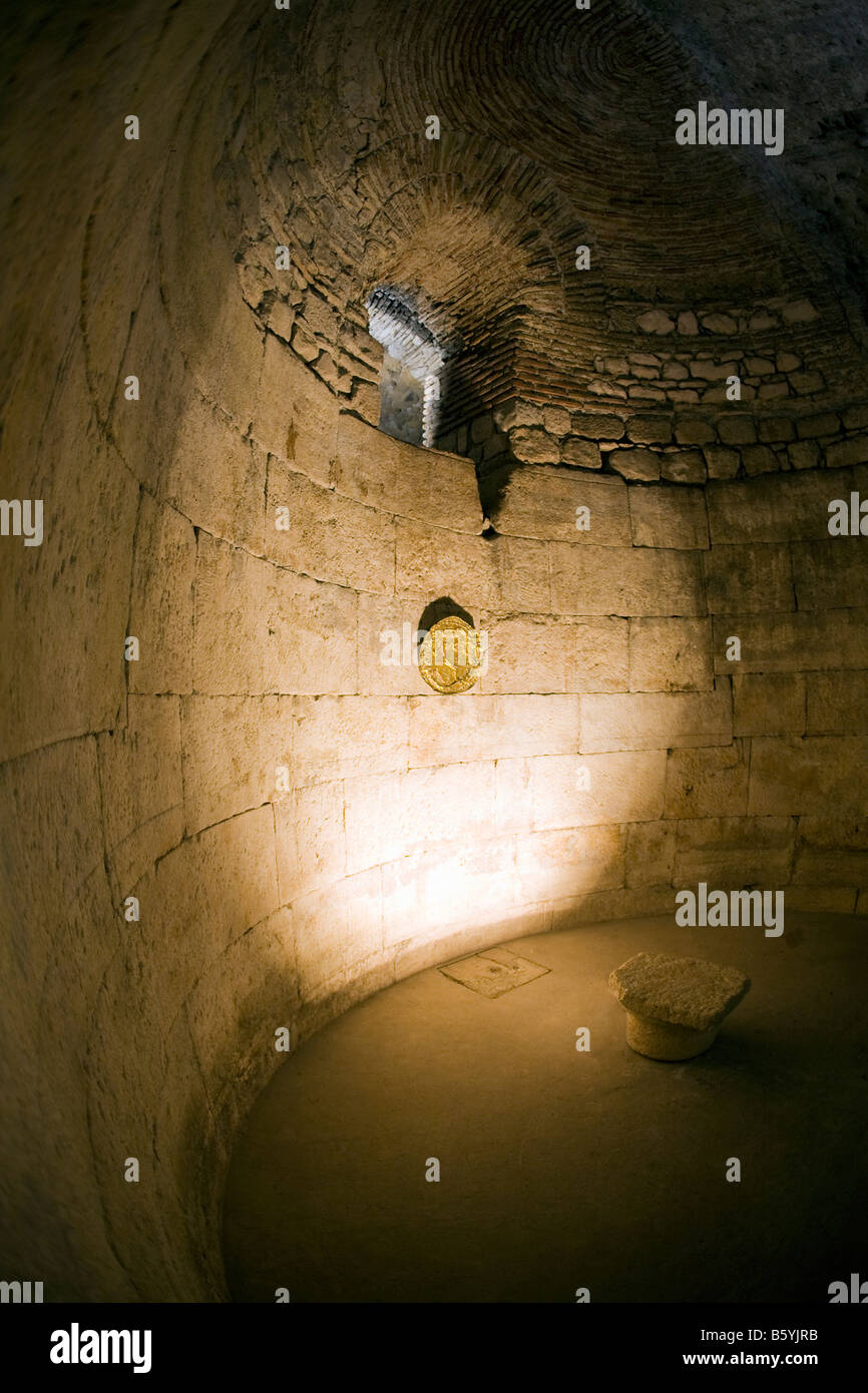 Römische Ruinen von Diocletians Palace Keller UNESCO World Heritage Site Split Dalmatien Kroatien Europe Stockfoto