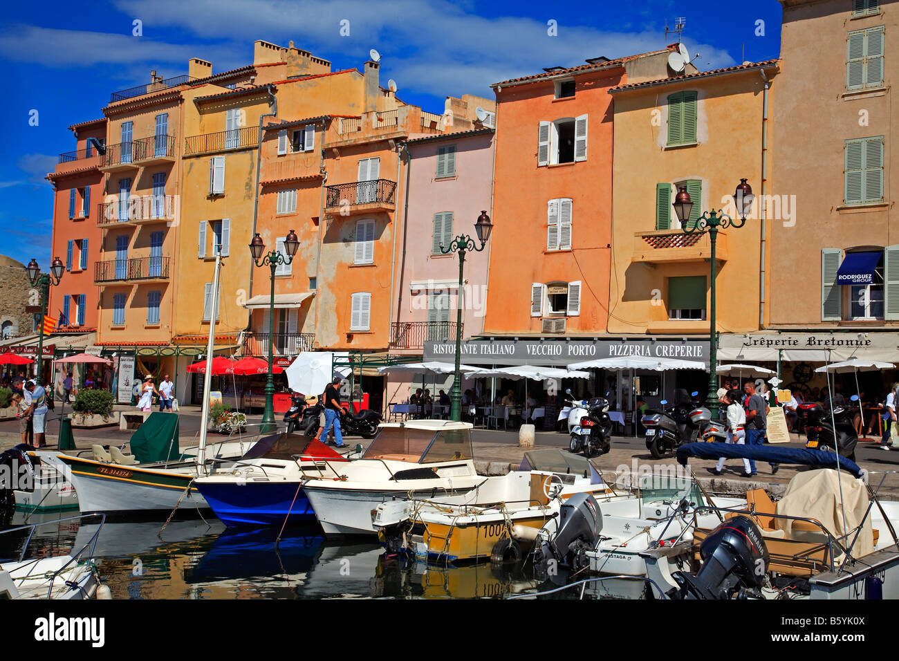 Hafen von St. Tropez, Côte d ' Azur, Südfrankreich Stockfoto