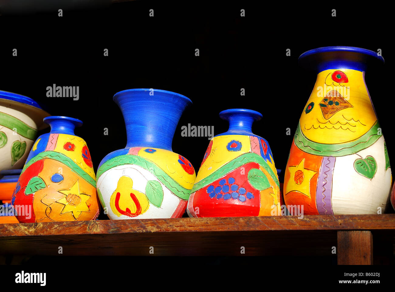 Keramik Kunsthandwerk zum Verkauf, Masca, die Teno, Teneriffa, Kanarische Inseln, Spanien Stockfoto