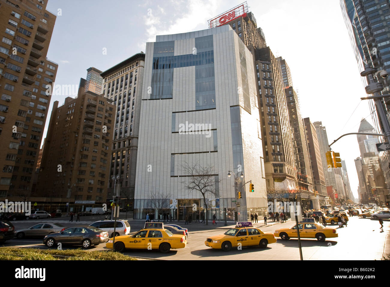 Blick auf das neue Museum für Kunst und Design Gebäude am Columbus Circle in New York USA 23. November 2008 Stockfoto