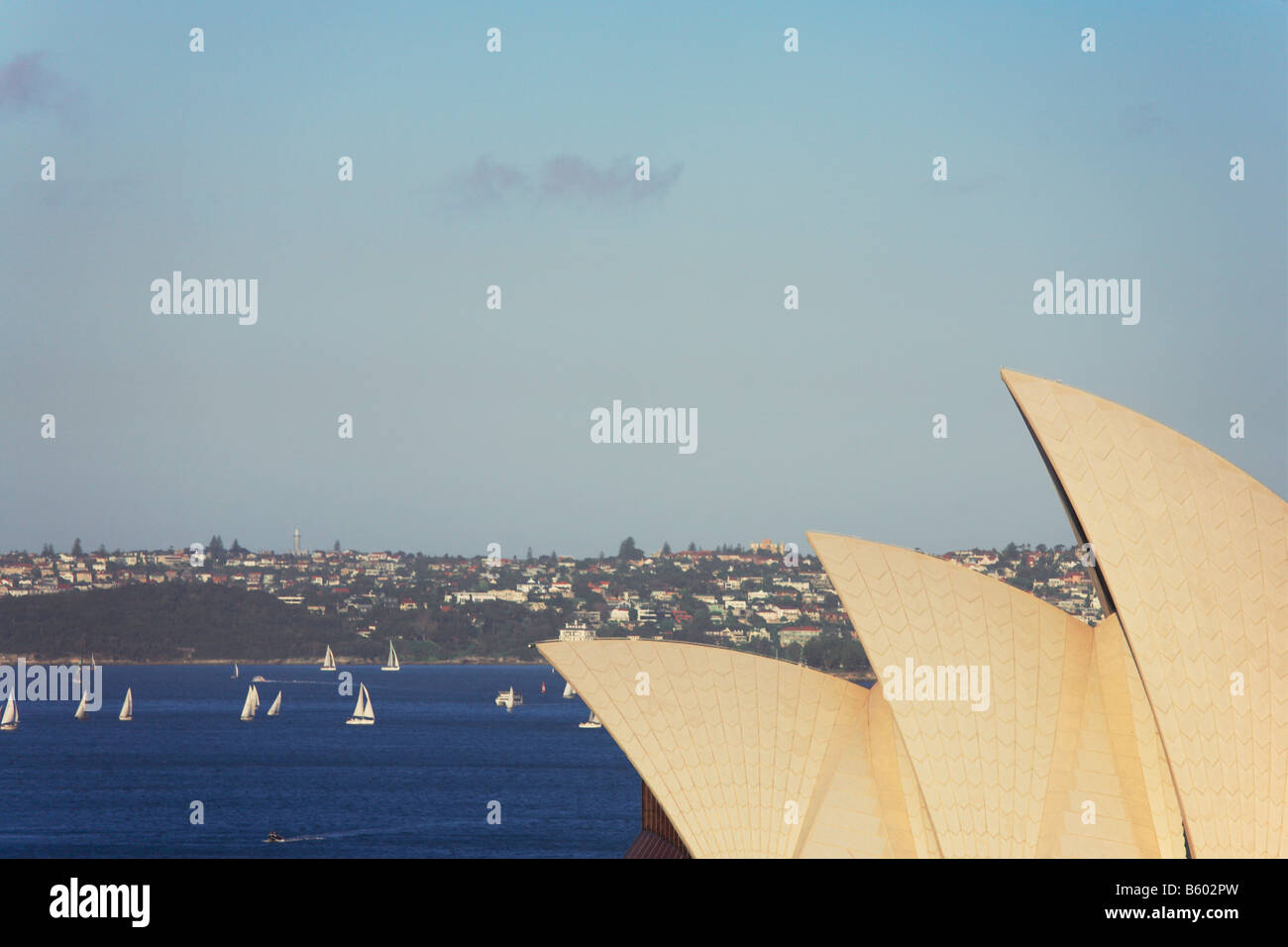 SYDNEY OPERA HOUSE UND PORT JACKSON Stockfoto