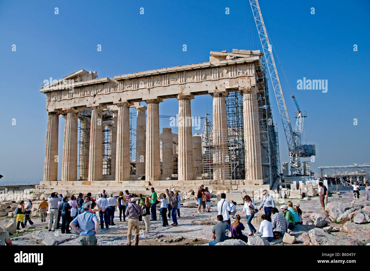 Parthenon Tempel griechische Göttin Athena 5. Jahrhundert BC Athen Akropolis Athen Griechenland Griechisch Stockfoto